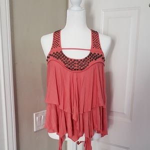 Sass and bide pink studded top blouse